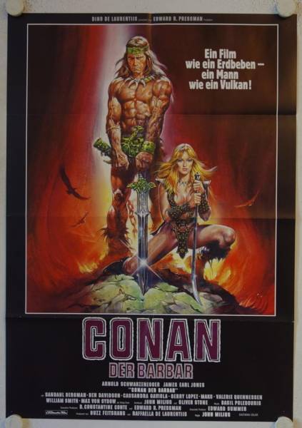 Conan der Barbar originales deutsches Filmplakat